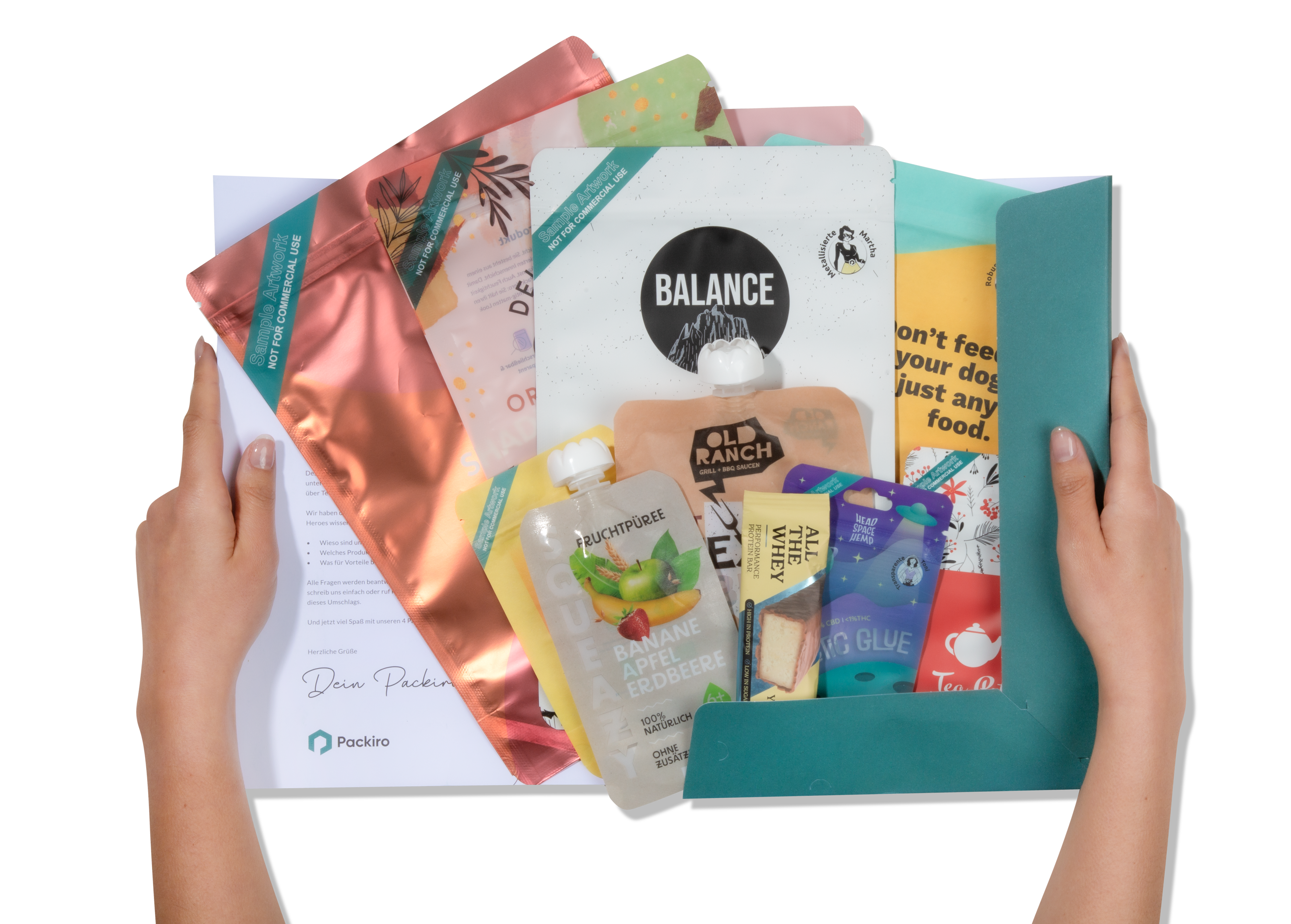 Emflow Sachet Emballage flowpack | Sachets tubulaires avec impression personnalisée
